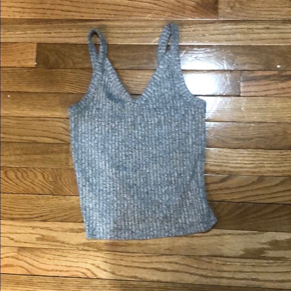 Grey crop top